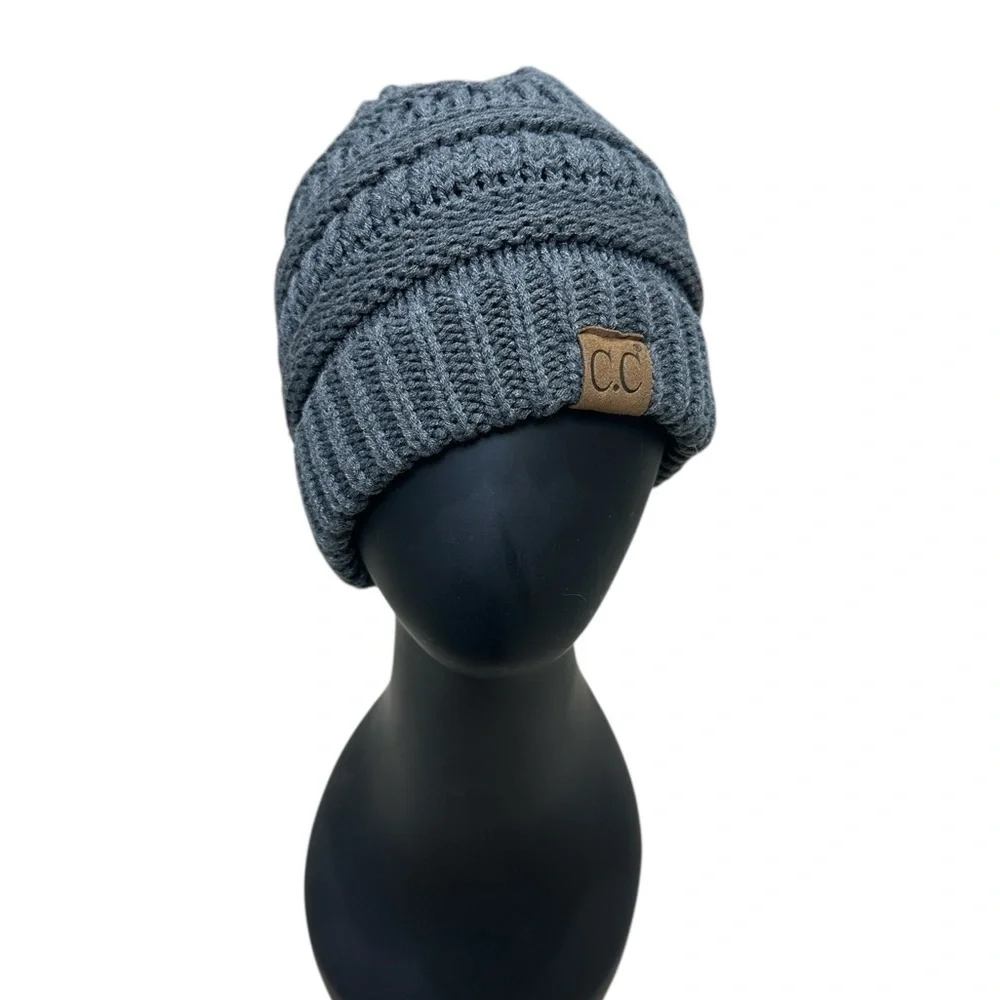 C.C Gray Knit Beanie
